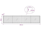 Gabion with 5 mm Wire and 5x5 cm Mesh 200x20x50 cm 3464038