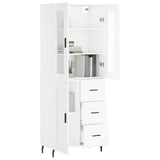 Highboard White 69.5x34x180 cm Engineered Wood 3198673