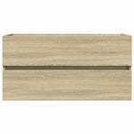 ZNTS 2 Piece Bathroom Furniture Set Ceramic and Engineered Wood 3307664