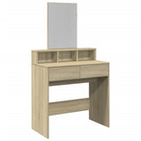 Dressing Table with Mirror Sonoma Oak 80x41x144.5 cm 848173
