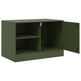 TV Cabinet Olive Green 67x39x44 cm Steel 841699