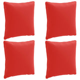 4-Piece Back Cushions PUTTEN 4 pcs 100% Polyester Red 945158