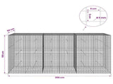 Gabion with 5 mm Wire and 5x5 cm Mesh 300x50x150 cm 3464280
