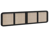 Headboard with Headboard Black 180 x 55x 3 cm Rattan 42011572