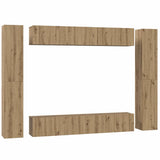 TV Cabinet Set 10 pcs Artisan Oak Engineered Wood 3393152