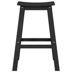 Garden Bar Set 4 pcs Black HDPE 3335805