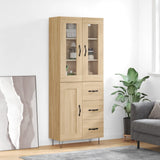 Highboard Sonoma Oak 69.5x34x180 cm Engineered Wood 3198692