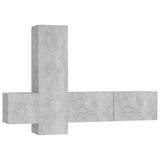 3 Piece TV Cabinet Set Concrete Grey Engineered Wood 3079076