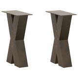 Coffee Table Legs X-Shaped 2 pcs Natural Steel 38x cm Steel 4012955