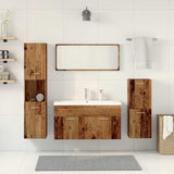 5 Piece Bathroom Furniture Set Old Wood Engineered Wood 3328597