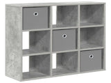 Sideboard with Drawer Concrete Grey 73.5 x 24 x 69.5 cm 8000479