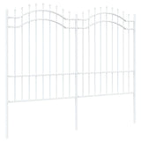 Garden Fence Woerden White 240 x 190 cm Powder-coated steel 42003971
