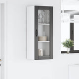 Wall Glass Cabinet LUCCA Black 40 x 31 x 100 cm Engineered Wood 885096