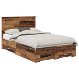 Bed Frame with Headboard Old Wood 120 x 200 cm Engineered Wood 3411330