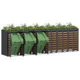 Wheelie Bin Storage for 6 Bins Anthracite 408 x 77.5 x 121.5 cm 3394777
