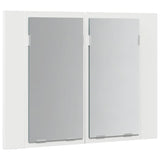LED Bathroom Mirror Cabinet White 60x12x45 cm Acrylic 804956