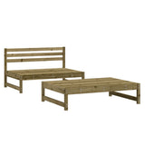 2 Piece Garden Lounge Set Impregnated Wood Pine 825729