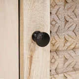 Bedside Cabinet 2 pcs Beige 40 x 33 x 46 cm Solid Acacia wood 4018113