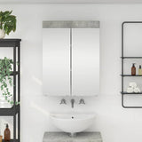 Bathroom Mirror Cabinet TULUM Concrete Grey 60 x 16.5 x 78 cm 880364