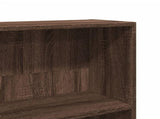 Bookcase Brown Oak 80x24x143 cm Engineered Wood 857850