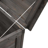 Garden Storage Box Anthracite 50x49x56.5 cm Solid Wood Fir 364750