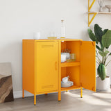 Sideboards 2 pcs Mustard Yellow 36x39x79 cm Steel 843019