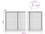 Gabion with 5 mm Wire and 10x10 cm Mesh 1000x100x200 cm 3465374