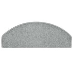 ZNTS Stair Mats 30 pcs Light Grey 65x24x4 cm 3365762