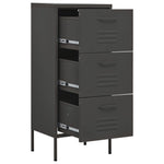 ZNTS Storage Cabinet Anthracite 42.5x35x101.5 cm Steel 336186