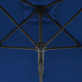 Garden Parasol with Steel Pole Blue 250x250x230 cm 312517