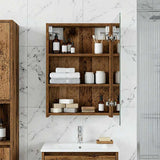 Bathroom Mirror Cabinet Old Wood 40 x 10.5 x 60.5 cm 889029