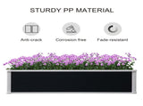 302L Raised Garden Bed, Weather-resistant PP Planter Box Containers for Outdoor Patio Plant Flower T3398P318839