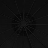 Garden Parasol Black Aluminium, Polyester Extra Large 47226