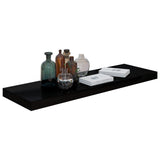Floating Wall Shelves 4 pcs High Gloss Black 80x23.5x3.8 cm MDF 323774