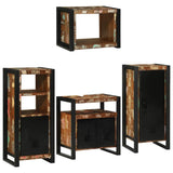 Bathroom Furniture Set 4 pcs Multicolour Solid Reclaimed Wood 3305681