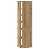 Shoe Cabinet Artisan Oak 28x27x102 cm Engineered Wood 856666