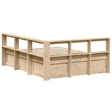 Bookcase Bed without Mattress 140x200cm Solid Wood Pine 3324460