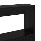 Headboard Black Oak 200 x 17 x 102 cm Engineered Wood 886255