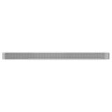 Garden Raised Bed Galvanised Steel 620x80x36 cm Silver 318947