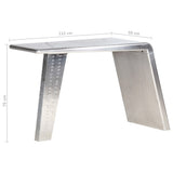 Aviator Desk Silver 112x50x76 cm Metal 284414