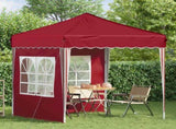 Pop-up Party Tent 195 x 195 x 245 cm Burgundy Oxford Fabric 42019730