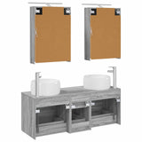 Bathroom Furniture Set 5 pcs Grey Sonoma 3407036