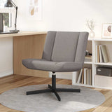 Swivel Chair Taupe 63 x 75 x 76 cm Fabric 42007330