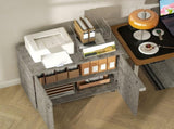 Two-Tier Locking Office Storage Cabinet - Grey T3398P343622