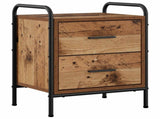 Bedside Cabinet 2 pcs Old Wood 40 x 30 x 50 cm Engineered Wood 8013491