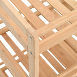 Kitchen Trolley with Wheels Natural 46 x 38 x 76 cm Bamboo 42028297
