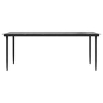 7 Piece Garden Dining Set Black Poly Rattan Glass 3334490
