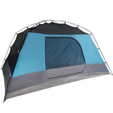 Family Tent with Porch 6-Person Blue Waterproof 94419