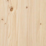 Outdoor Bench Brown 119 x 76 x 44cm Solid pine wood 4012185