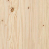 Outdoor Bench Brown 119 x 76 x 44cm Solid pine wood 4012185